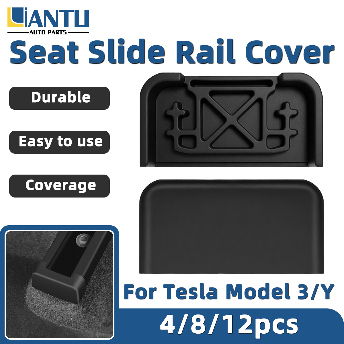Interior Design Style Quiz - 4/8/12 個のゴム製保護カバー車の後部座席レールプラグ防塵設計テスラモデル 3/Y 保護アクセサリーに適合