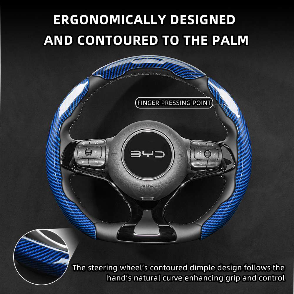 Byd Sporty 光沢カーボンファイバーテクスチャステア - Interior Design Style Quiz のレビューと価格