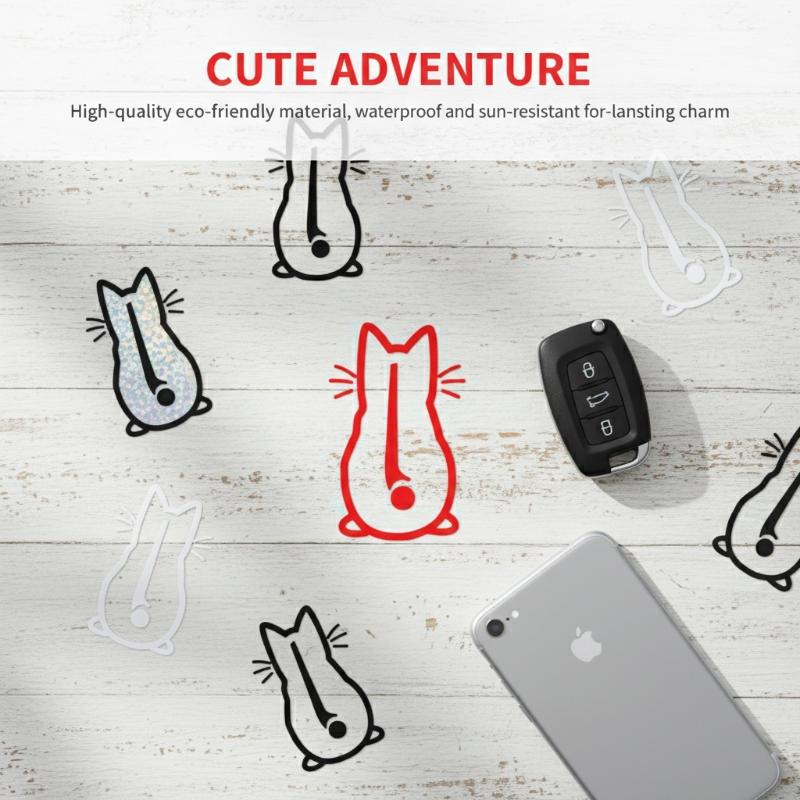 車内ステッカーアートデザイン楽しい猫車ステッカー窓後部ガラス - Interior Design Style Quiz のレビューと価格